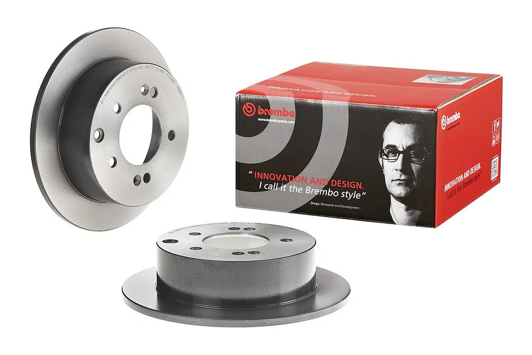 08B66711C02 – BREMBO Brake Rotor, Solid One Piece Design Wheel Bolt Pattern 5 x 114.3 Millimeter 262 Millimeter Diame...
